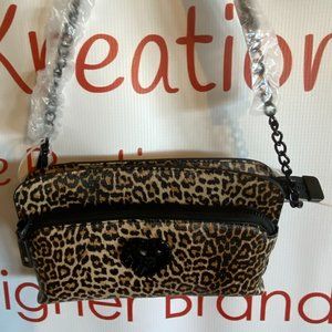 Betsey Johnson All in the Curves Crossbody Leopard